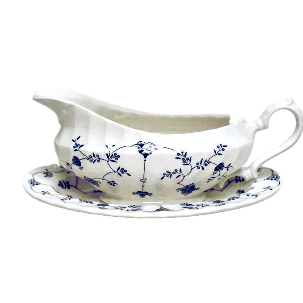 Gravy Boat & Underplate (Relish/Butter) by Myott Staffordshire China  EVC